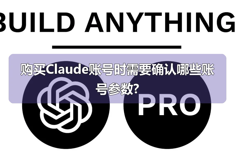 购买Claude账号时需要确认哪些账号参数?